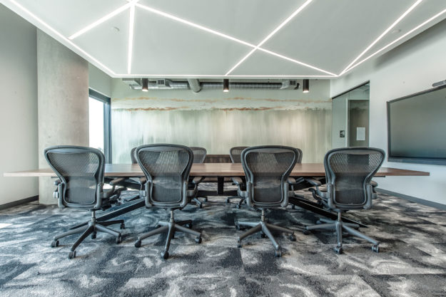 Geometric linear lighting installed at Kahua