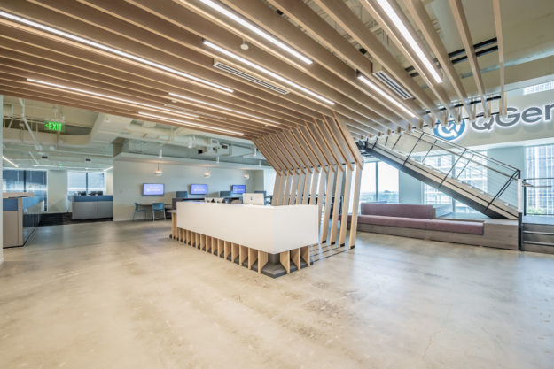 Linear lighting installed at QGenda - Atlanta, GA